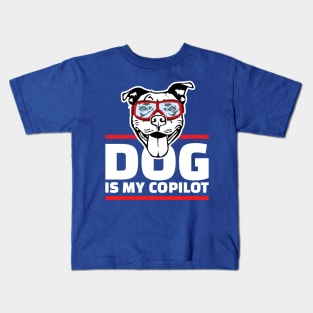 dog is my copilot Kids T-Shirt